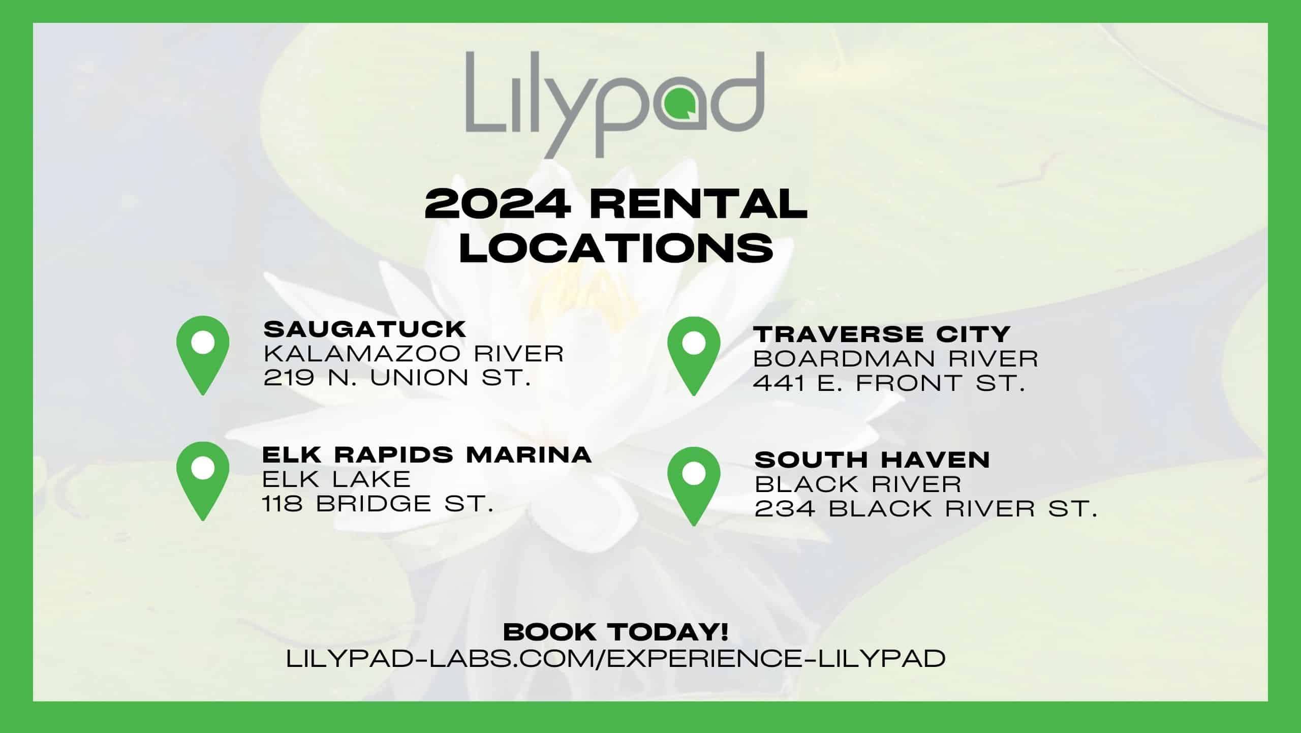 Lilypad’s 2024 Michigan Solar Boat Rental Locations